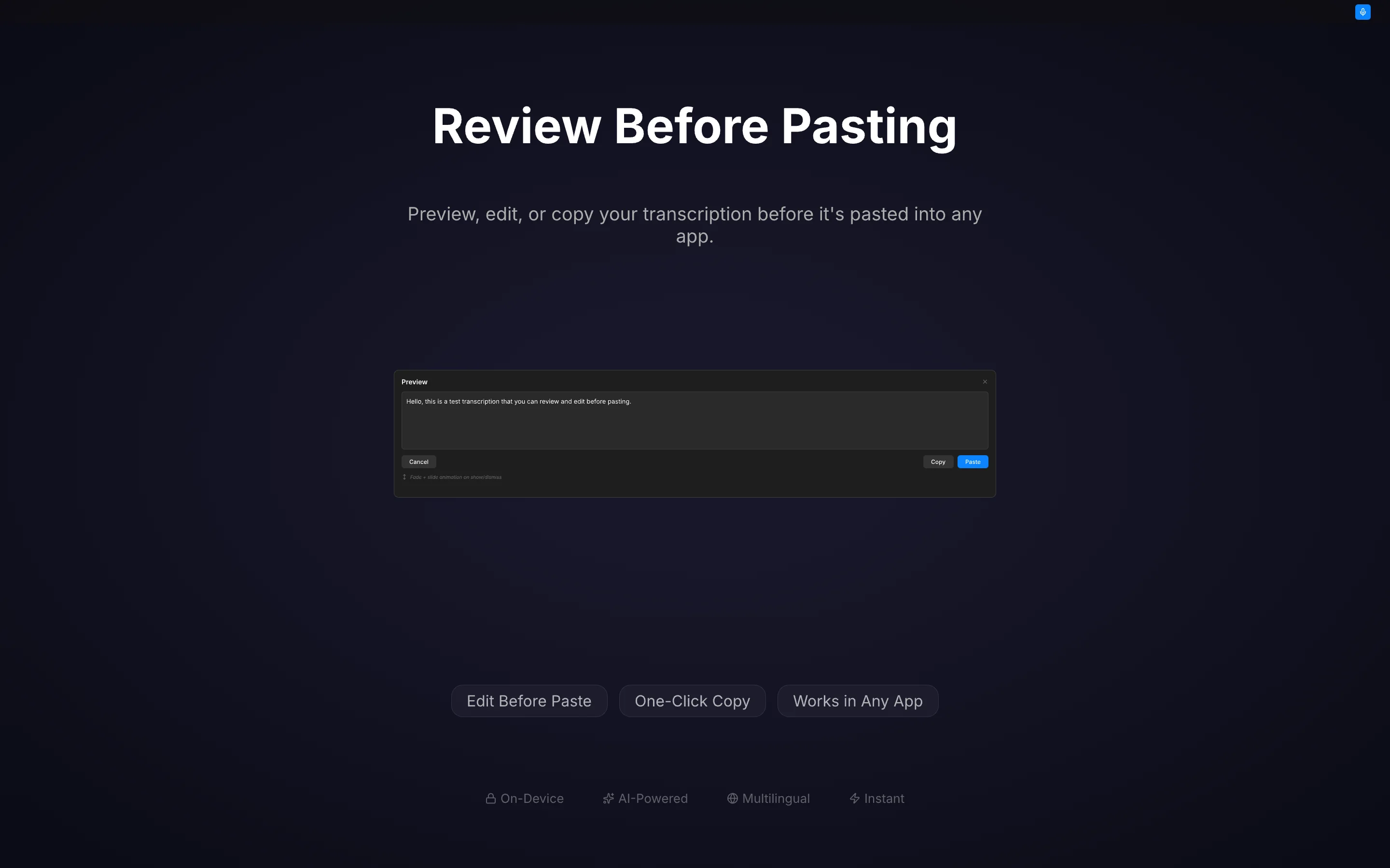 Review Before Pasting