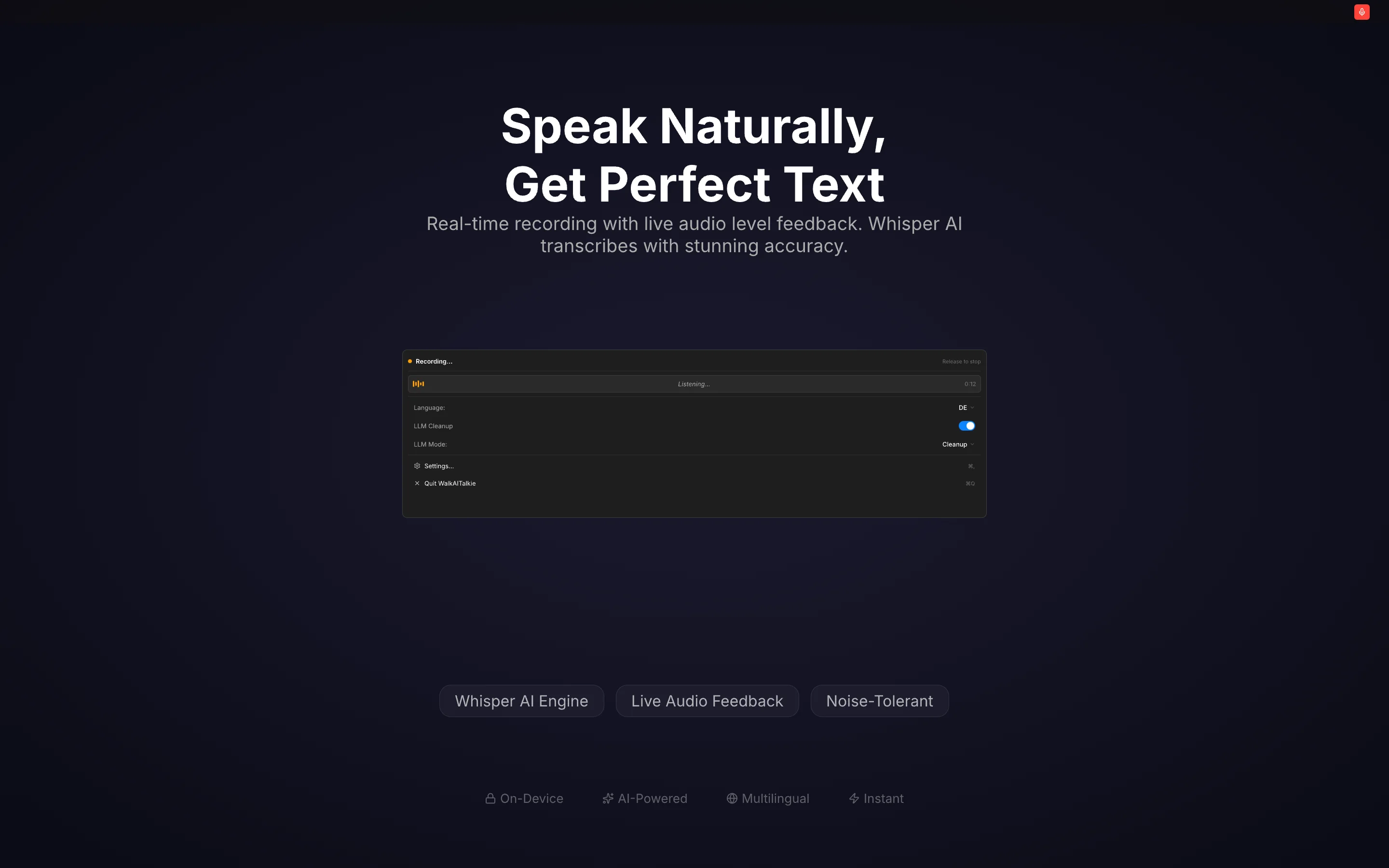 Speak Naturally, Get Perfect Text